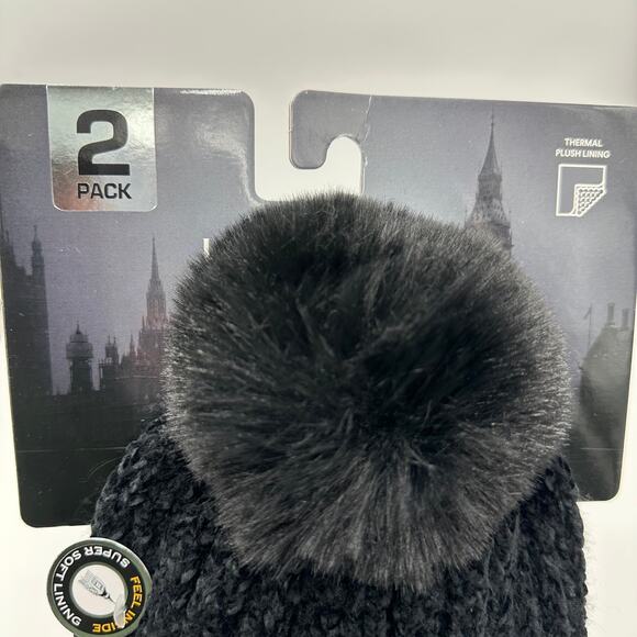 NWT‎ 2 London Fog Collection Winter Stocking Caps/Beanie Super Soft Lining Pink main image 4